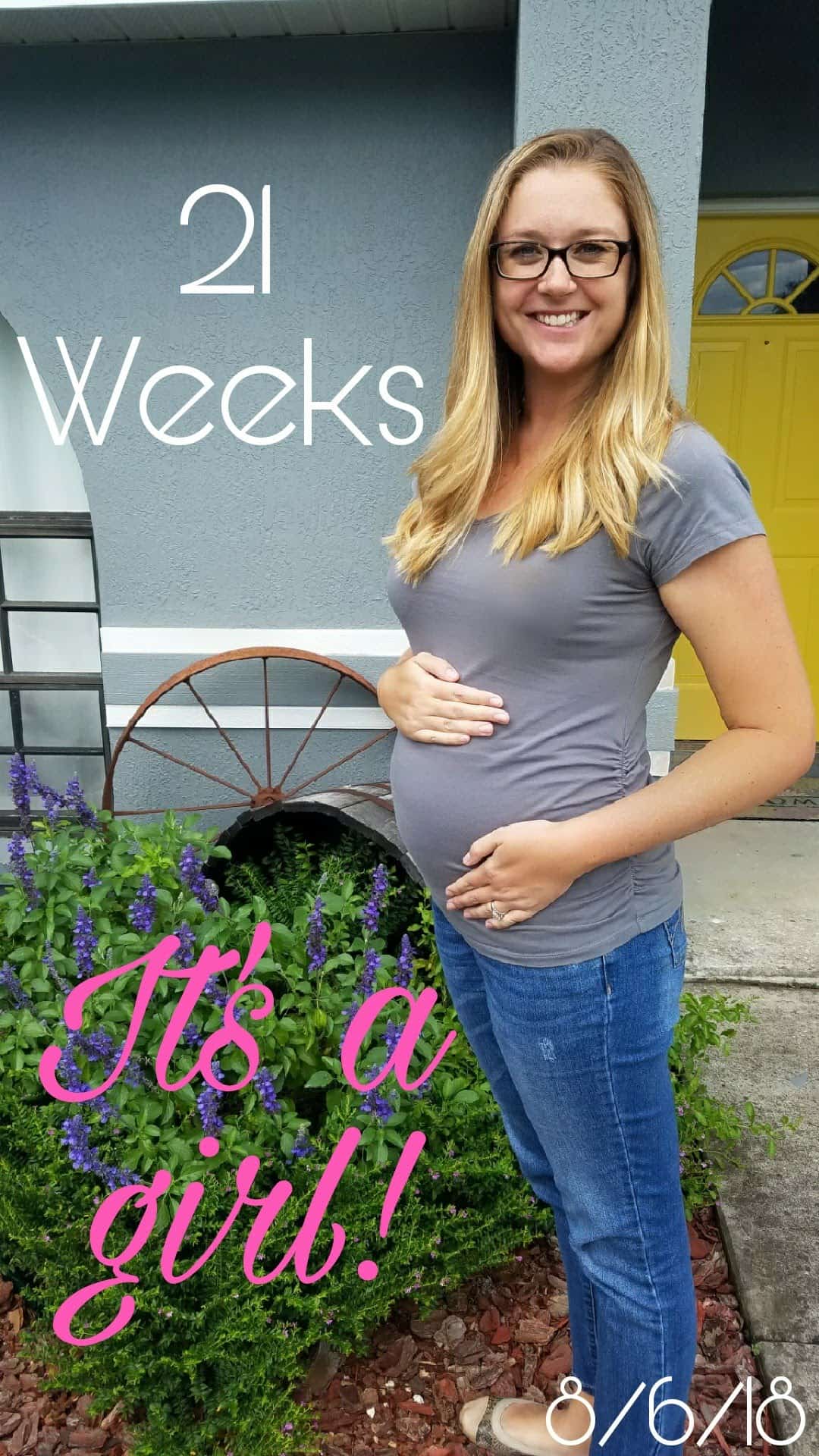 21 Weeks Pregnant. It's A Girl!