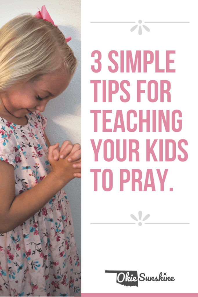 How to teach kids to pray.