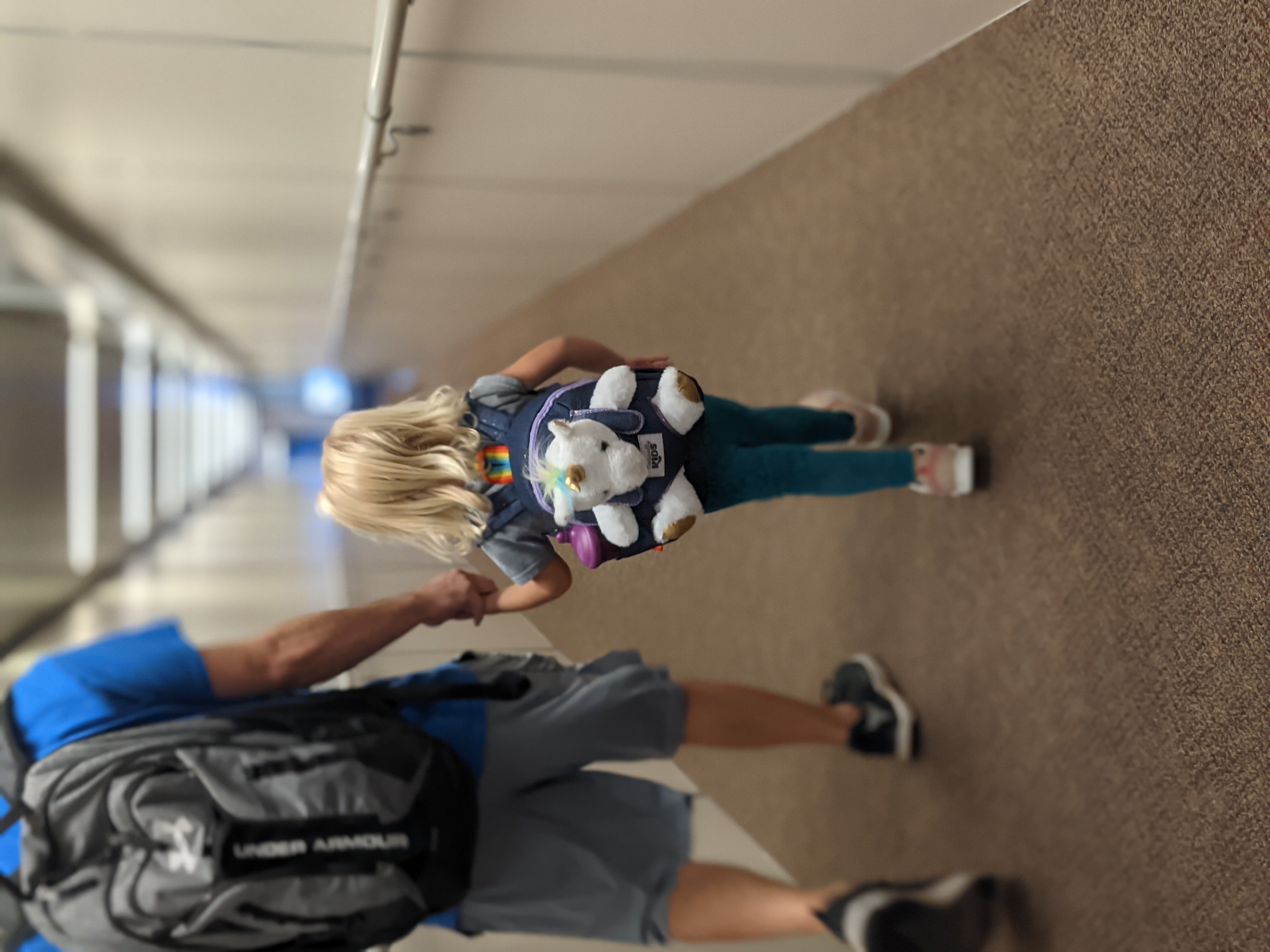 Airport with Naturally KIDS Toddler Unicorn Backpack